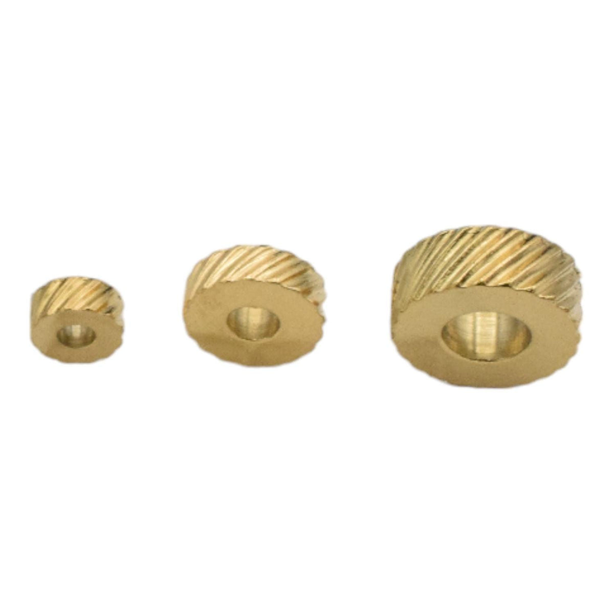Diamond Cut Diagonal Spacer Beads - Roundel Shape Jewelry Components - Striped Edges, Stainless Steel, Craft Supplies 12 PCs/Bag