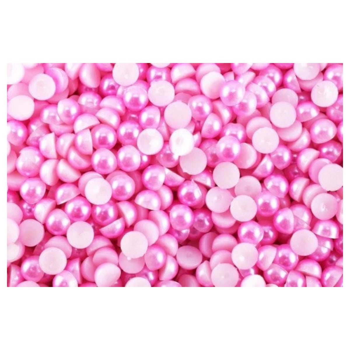 Decoden Flat Back Pink Pearls (Half Pearl) 4mm/6mm/8mm/13mm/15mm/19mm for Cloth or Shoe or Decoration or Jewelry Making It...