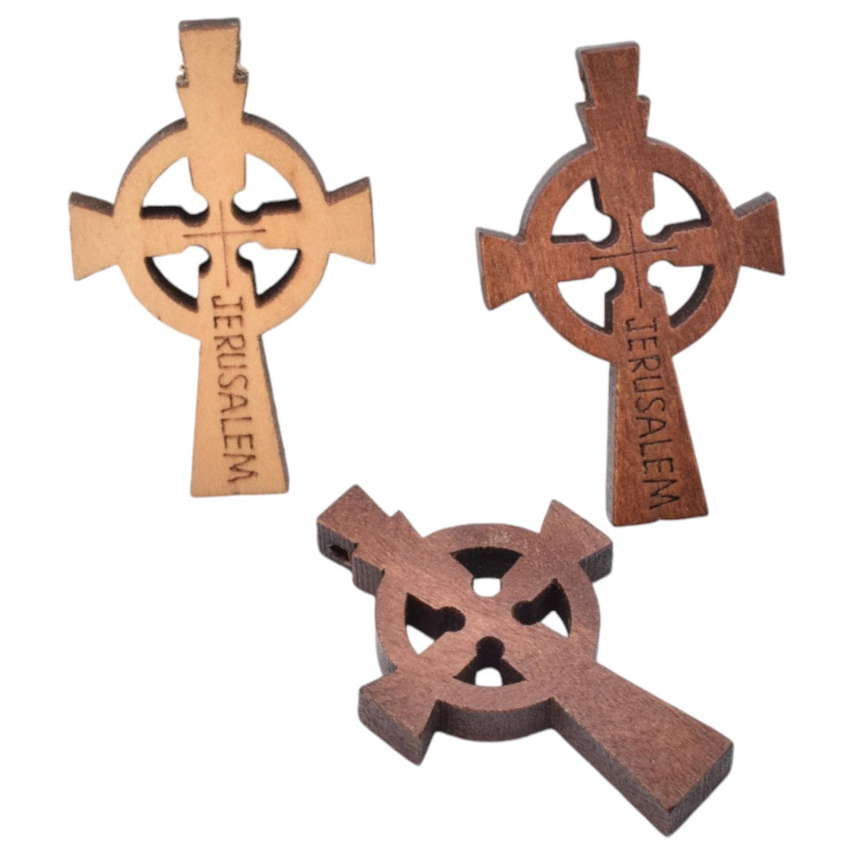 Natural Wooden Crosses for Rosary or jewelry making 12pcs/pk jewelry making supplies - detail image 6