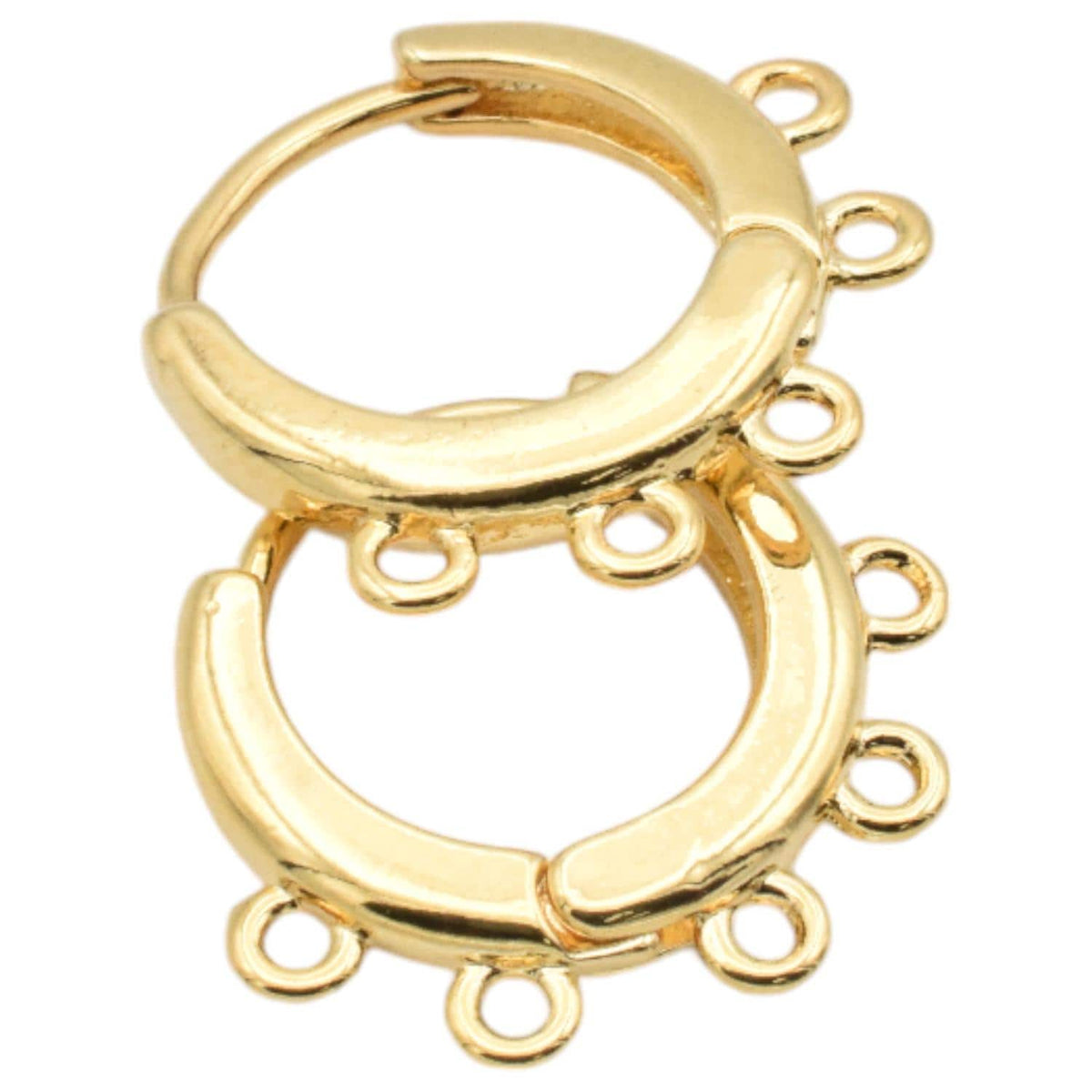 Gold filled Look 14k lever back hoop earrings for jewelry making 6pairs/pk jewelry making supplies - detail image 5