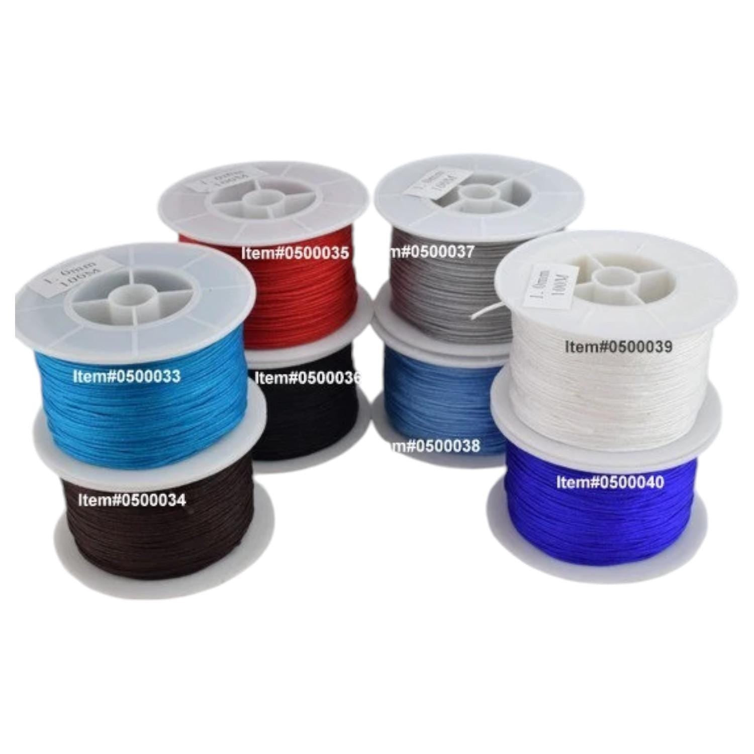 Nylon Cord Knot Shamballa Macrame Bead Beading Size 1mm Thread Cord jewelry making supplies