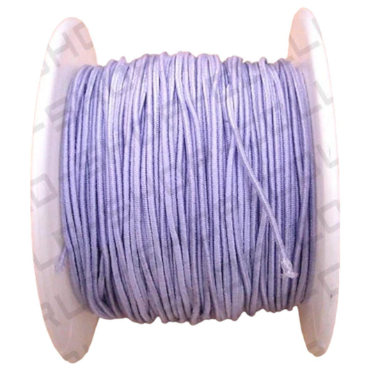Cord, stretch, polyester and elastic, Violet Color, 20 yards, Size 1.0mm jewelry making supplies