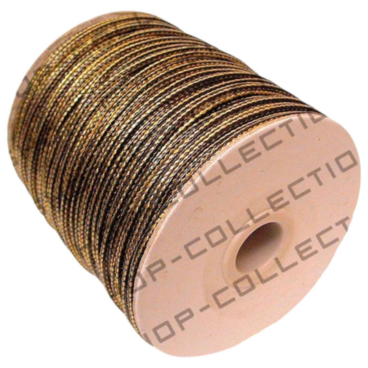 Wax Nylon Thread Two Colors Black & Gold 2.5mm Cord for Jewelry or Fashion Making Item #100159 jewelry making supplies