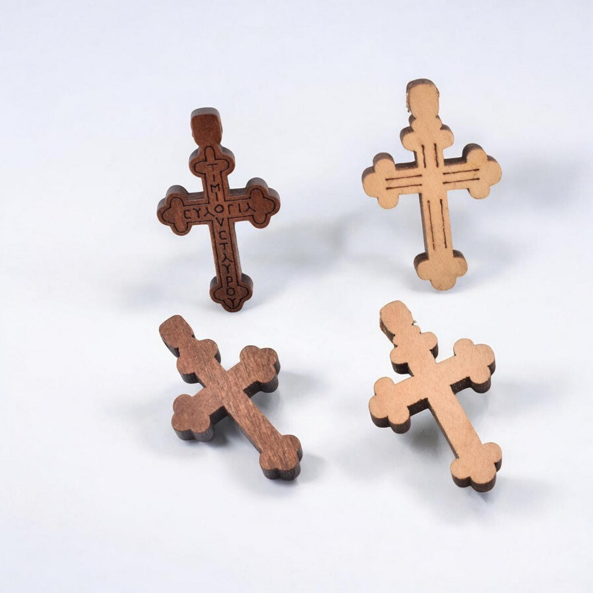 Natural Wooden Crosses for Rosary or jewelry making 12pcs/pk jewelry making supplies - detail image 7