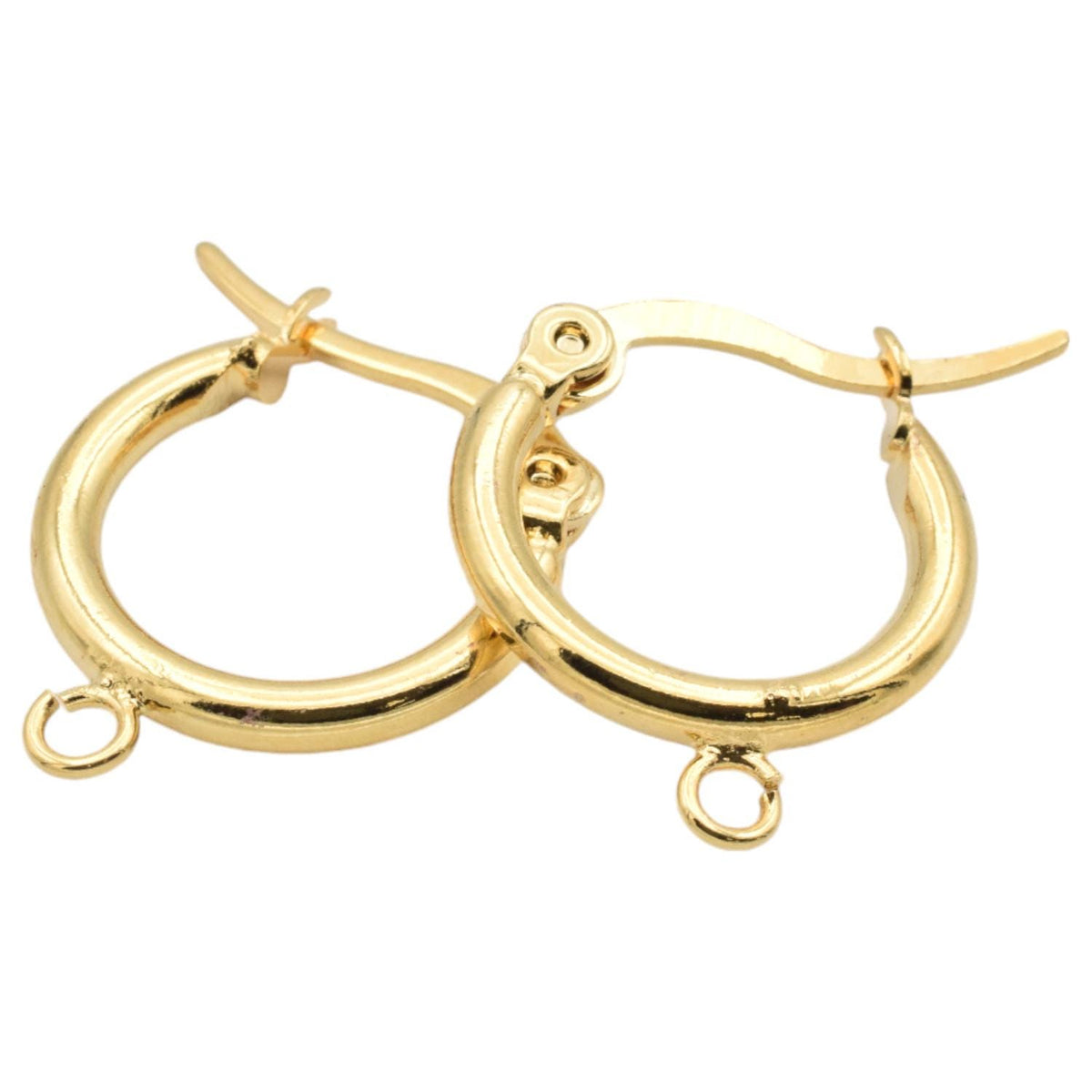 Gold filled Look 14k lever back hoop earrings for jewelry making 6pairs/pk jewelry making supplies - detail image 6
