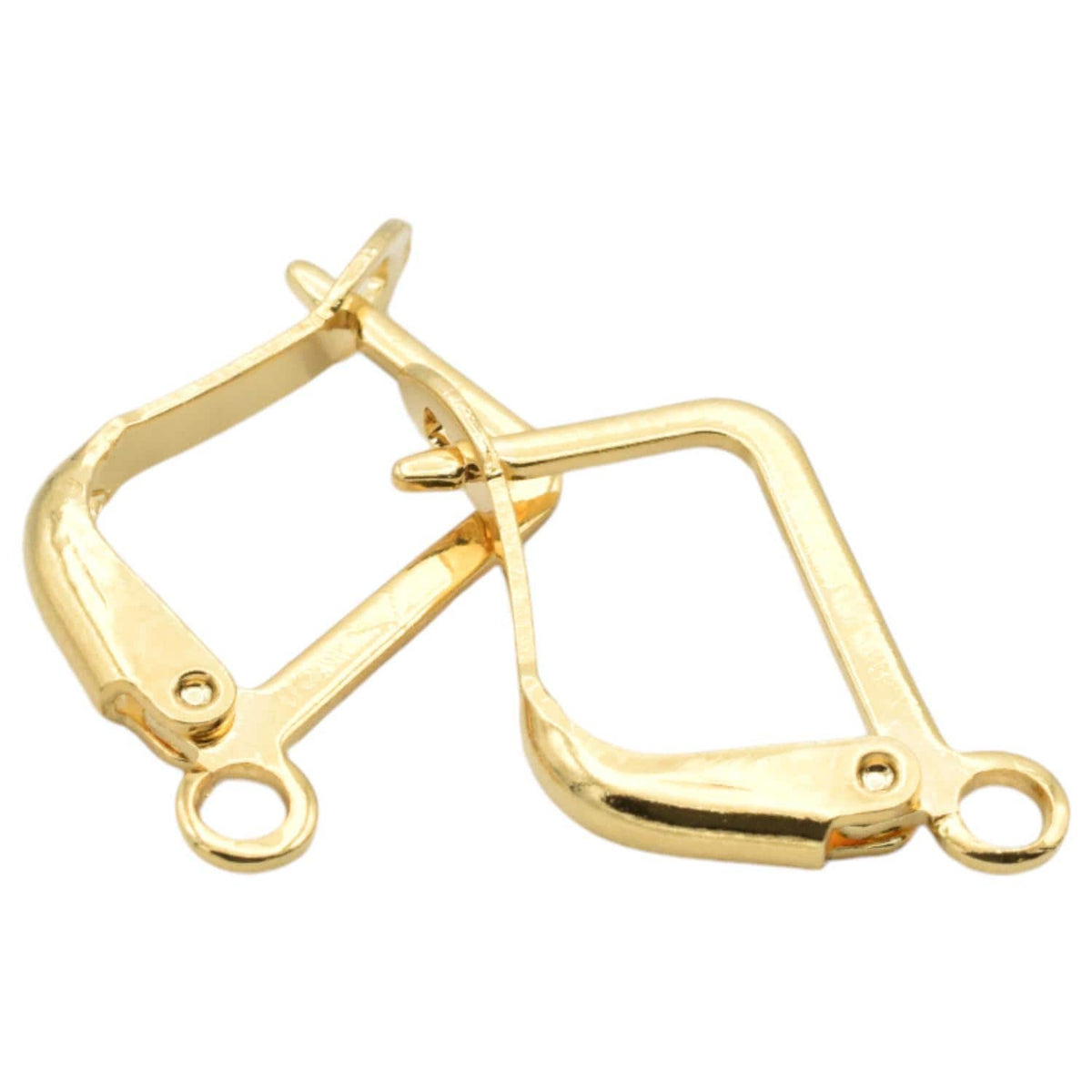 Gold filled Look 14k lever back hoop earrings for jewelry making 6pairs/pk jewelry making supplies - detail image 7
