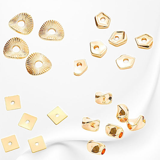 Gold Filled Look, Roundel Spacer Plain Beads water resistant Findings For Jewelry jewelry making supplies