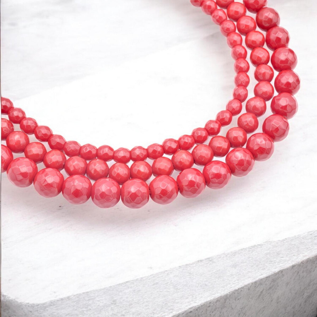 Natural Faceted Red Agate Gemstone beads for jewelry making and crafts sizes 6mm 8mm 10mm Sold by strand jewelry making su...