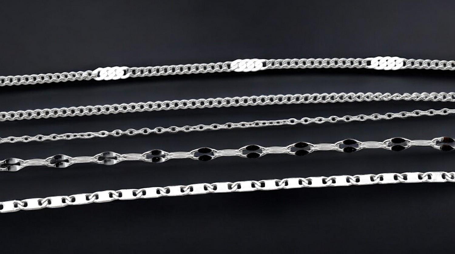 Chain By The Yard Stainless Steel Jewelry Supply: Modern Saturn Cable Design, Polished Finish (1.5mm-2.25mm, Tarnish Resistant)