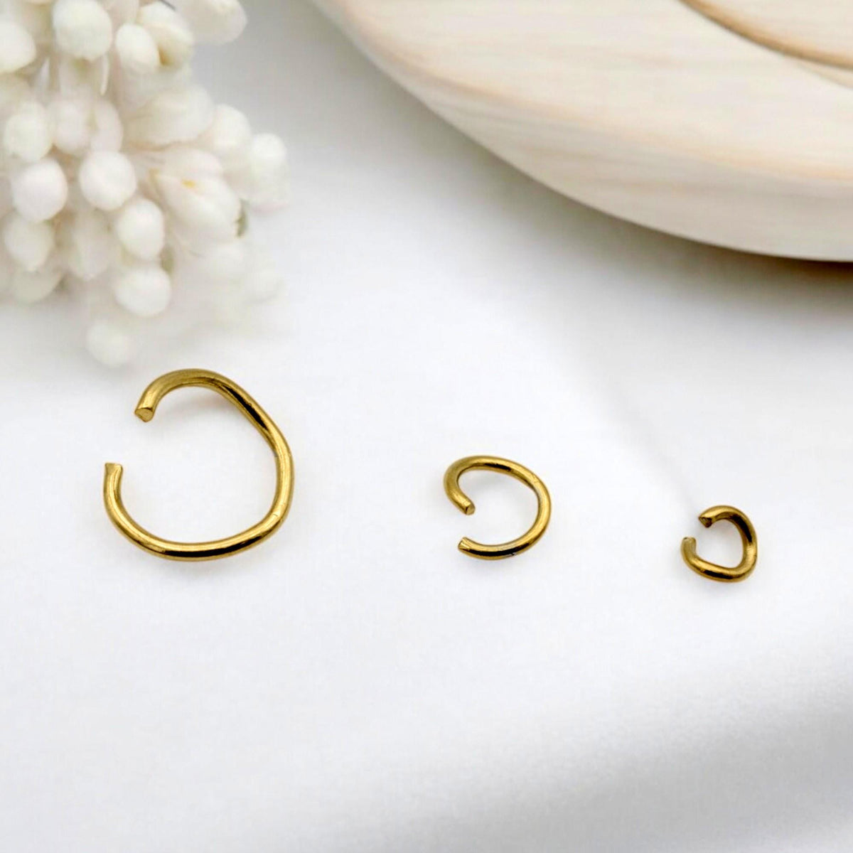 Gold Plated Open Jump Rings Jewelry Making Set, Mixed Sizes (4mm-10mm, Stainless Steel, 100 Pieces Bag)