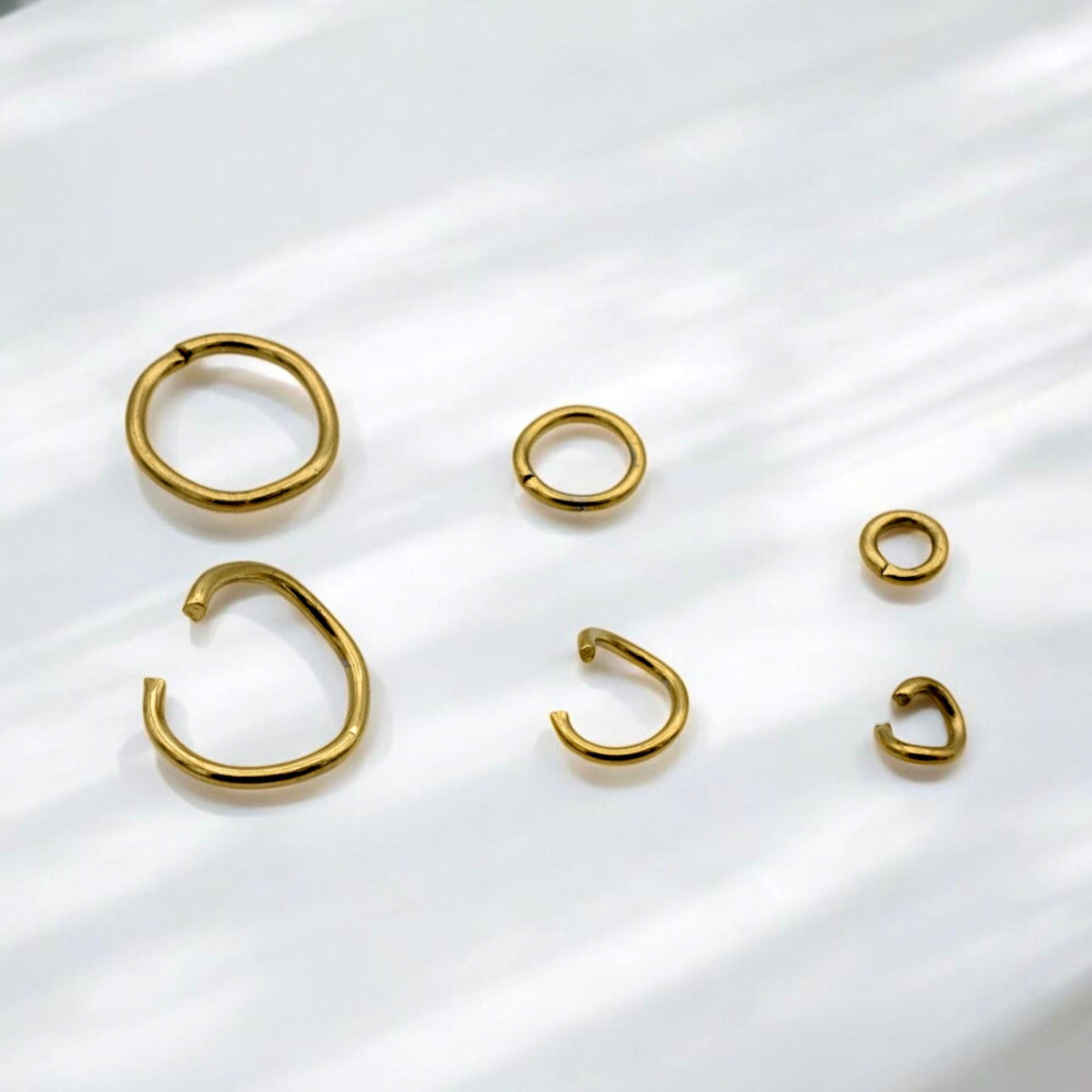 Gold Plated Open Jump Rings Jewelry Making Set, Mixed Sizes (4mm-10mm, Stainless Steel, 100 Pieces Bag)