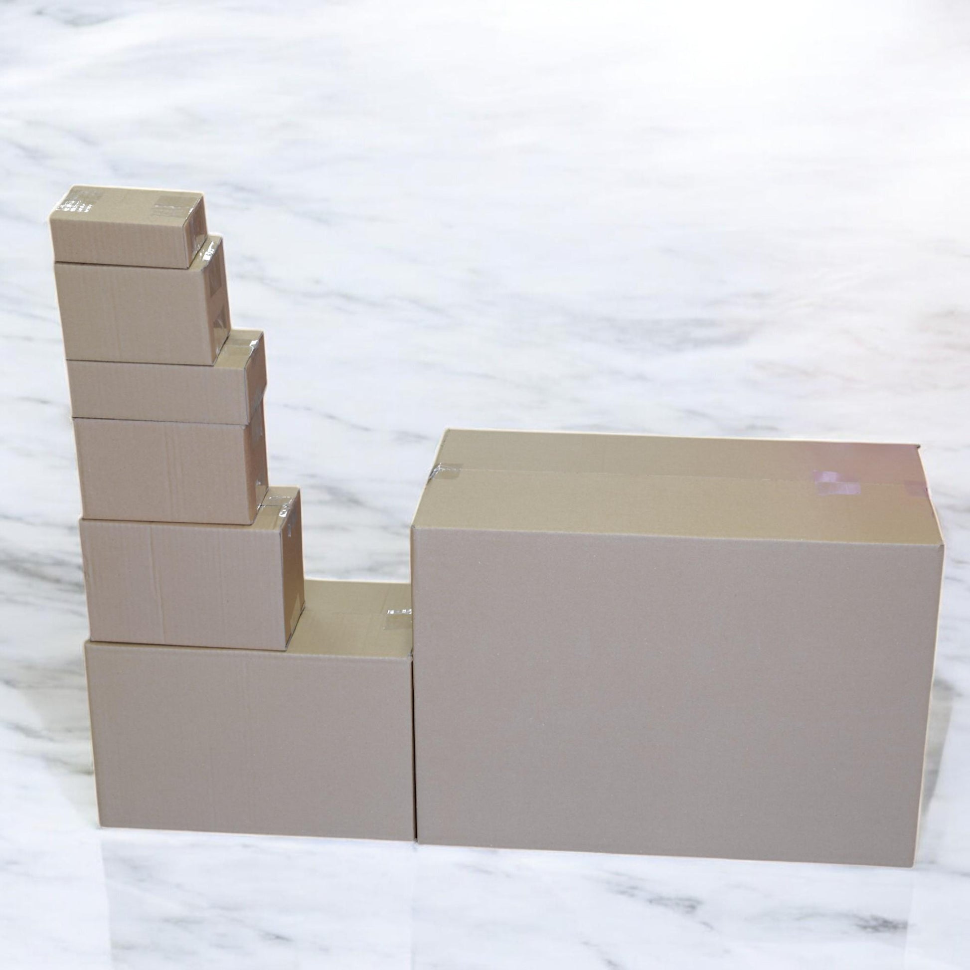 Various Size Boxes Shipping Cartons, Heavy Duty Corrugated Material (Multiple Sizes, Custom Options, Ecommerce & Personal Use)