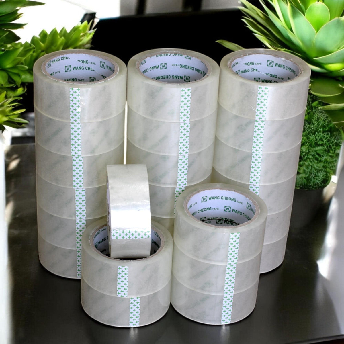Clear Packing Tape Shipping Supply, Strong Adhesion Seal (1.88 Inch x 75 Yards, Tear Resistant, Clear Film)