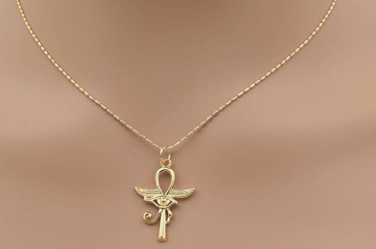 Gold Filled ep 18k Egyptian Ankh pendant/charm for jewelry making BeadsFindingDepot