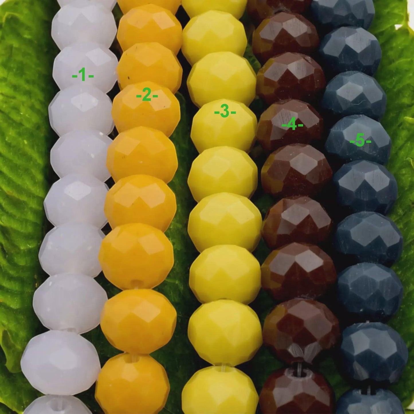 Colorful Faceted Crystal Rondelle Beads | 8mm Glass Beads for Jewelry Making | Multicolor DIY Craft Supplies. jewelry maki...