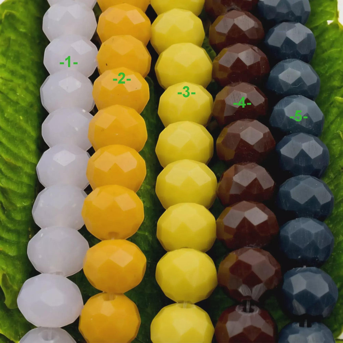 Colorful Faceted Crystal Rondelle Beads | 8mm Glass Beads for Jewelry Making | Multicolor DIY Craft Supplies. jewelry maki...