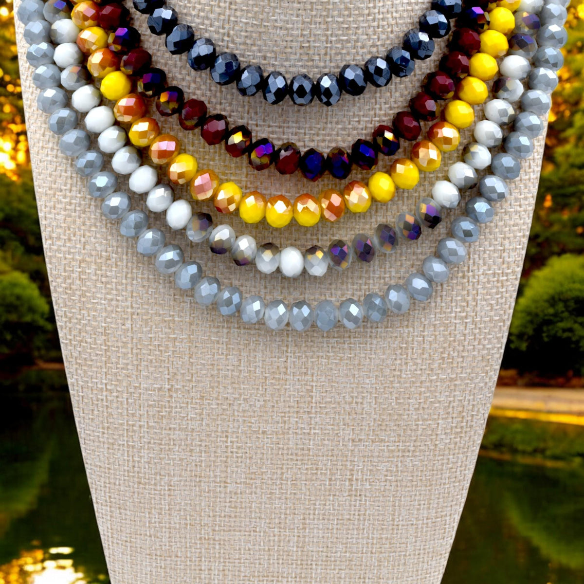 AB Crystal Beads – Faceted Rondelle Beads in Mixed Bold Colors, Sparkling Beads for DIY Jewelry Making, Bracelet & Earring...