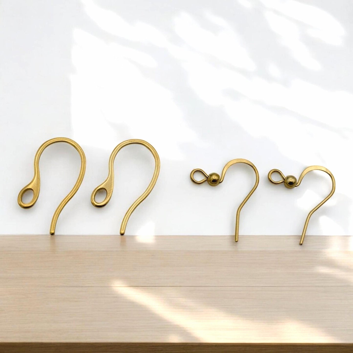 Stainless Steel Gold Plated Earring Hooks – Hypoallergenic Wires for DIY Jewelry Making, Fishhook and Kidney Ear Wires 12...