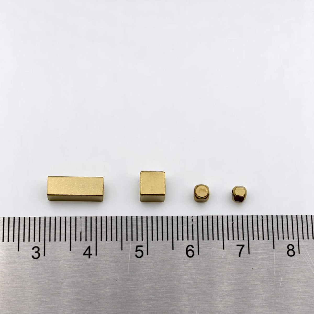 Gold-Plated Stainless-Steel Spacer Beads Shapes, Box, Cube, and Bar Spacers for Jewelry Making, DIY Bracelet & Necklace Findings.