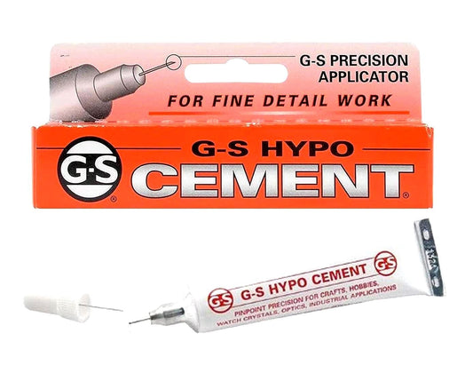 G-S Hypo Cement, Precision Applicator, Clear Drying Flexible Bond (0.3 oz)