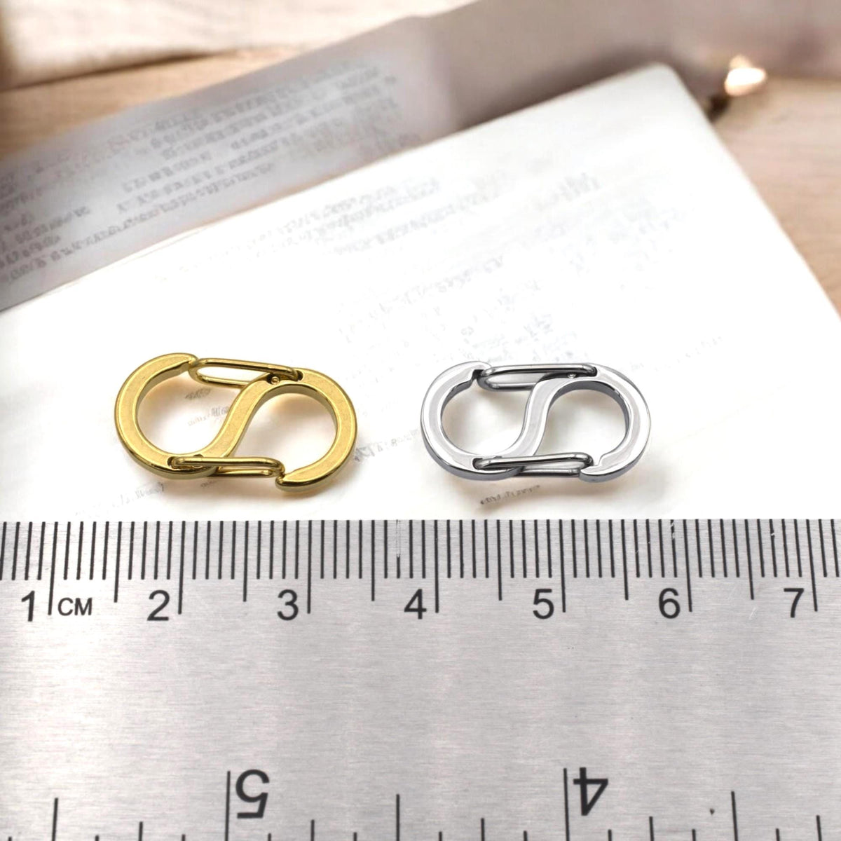 Stainless Steel S Shaped Double Clasp Connector Gold & Silver Jewelry Findings, Strong Lock Hook for Necklaces, Bracelets...
