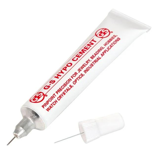 G-S Hypo Cement, Precision Applicator, Clear Drying Flexible Bond (0.3 oz)
