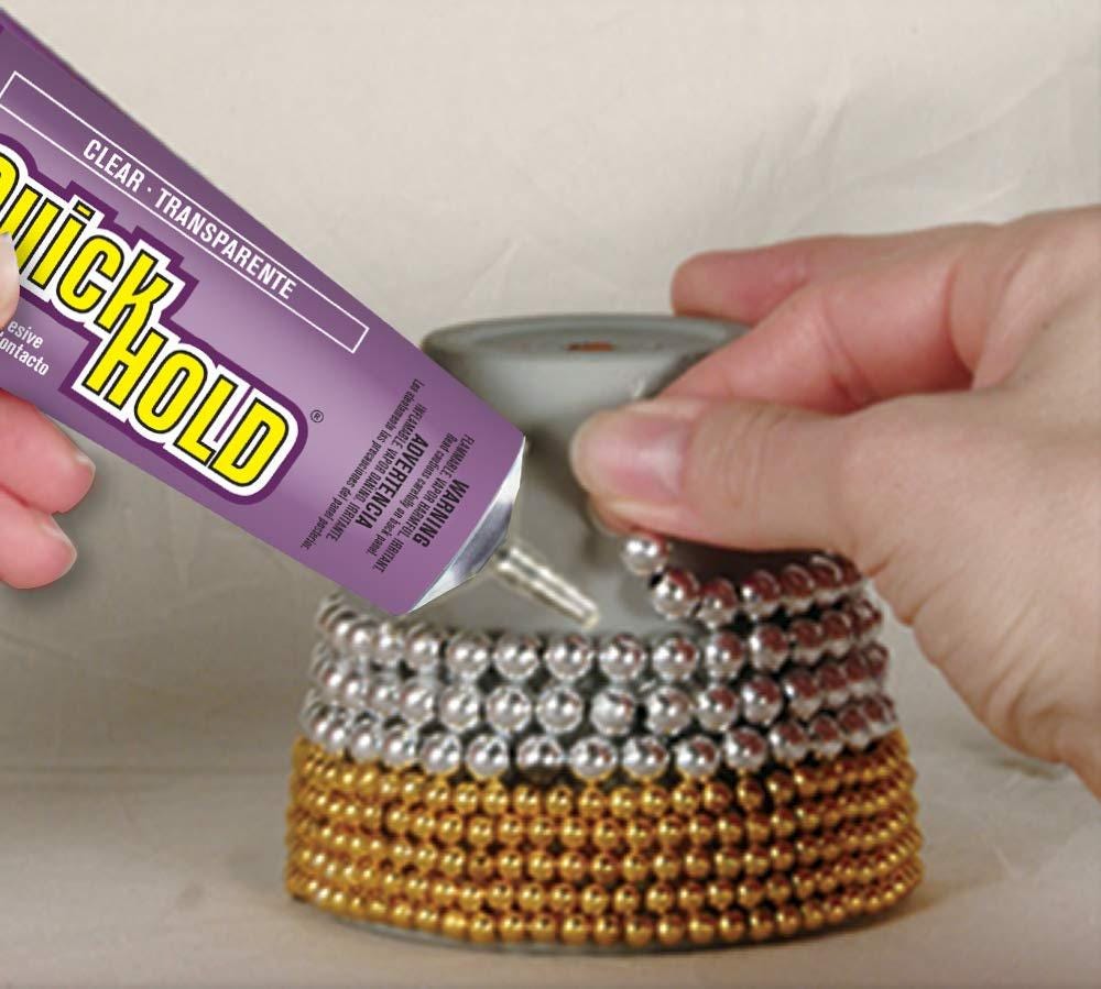 Quick Hold E6000 Craft Adhesive Glue 2oz – Fast Dry, Clear, Waterproof, Acid Free for Jewelry, Metal, Glass, Wood & Cerami...