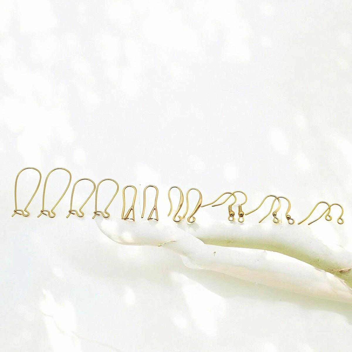 Wholesale Fish Hook Earrings: Gold Tone Electroplated Wire - Tarnish Resistant, Core, Jewelry Making Supplies