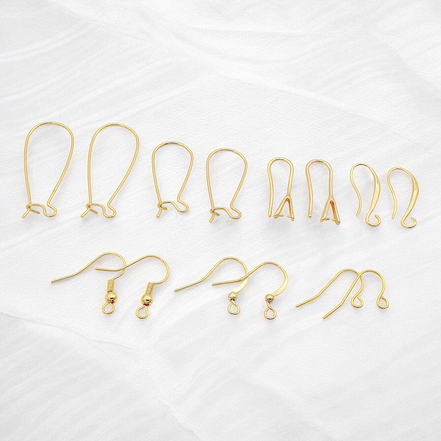Wholesale Fish Hook Earrings: Gold Tone Electroplated Wire - Tarnish Resistant, Core, Jewelry Making Supplies