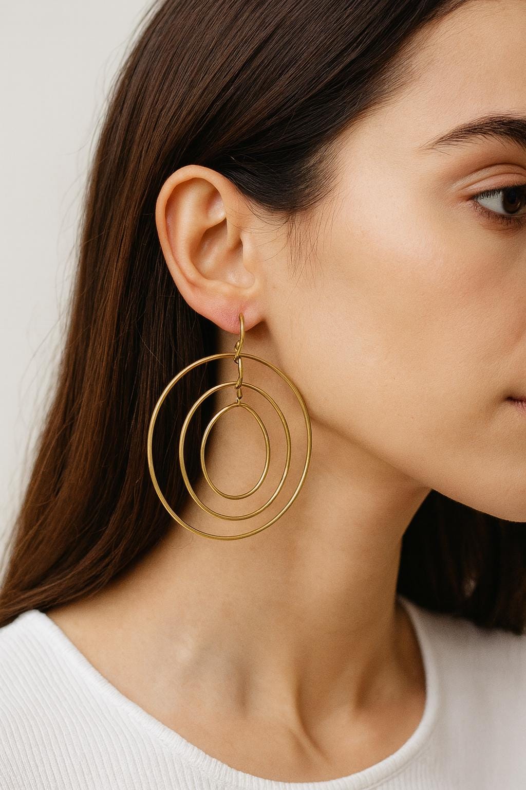 18k Gold Filled Alternative Hoop Earring Bases: Classic and Statement Styles, Durable Gold Tone (20-50mm, 0.8mm Thickness)