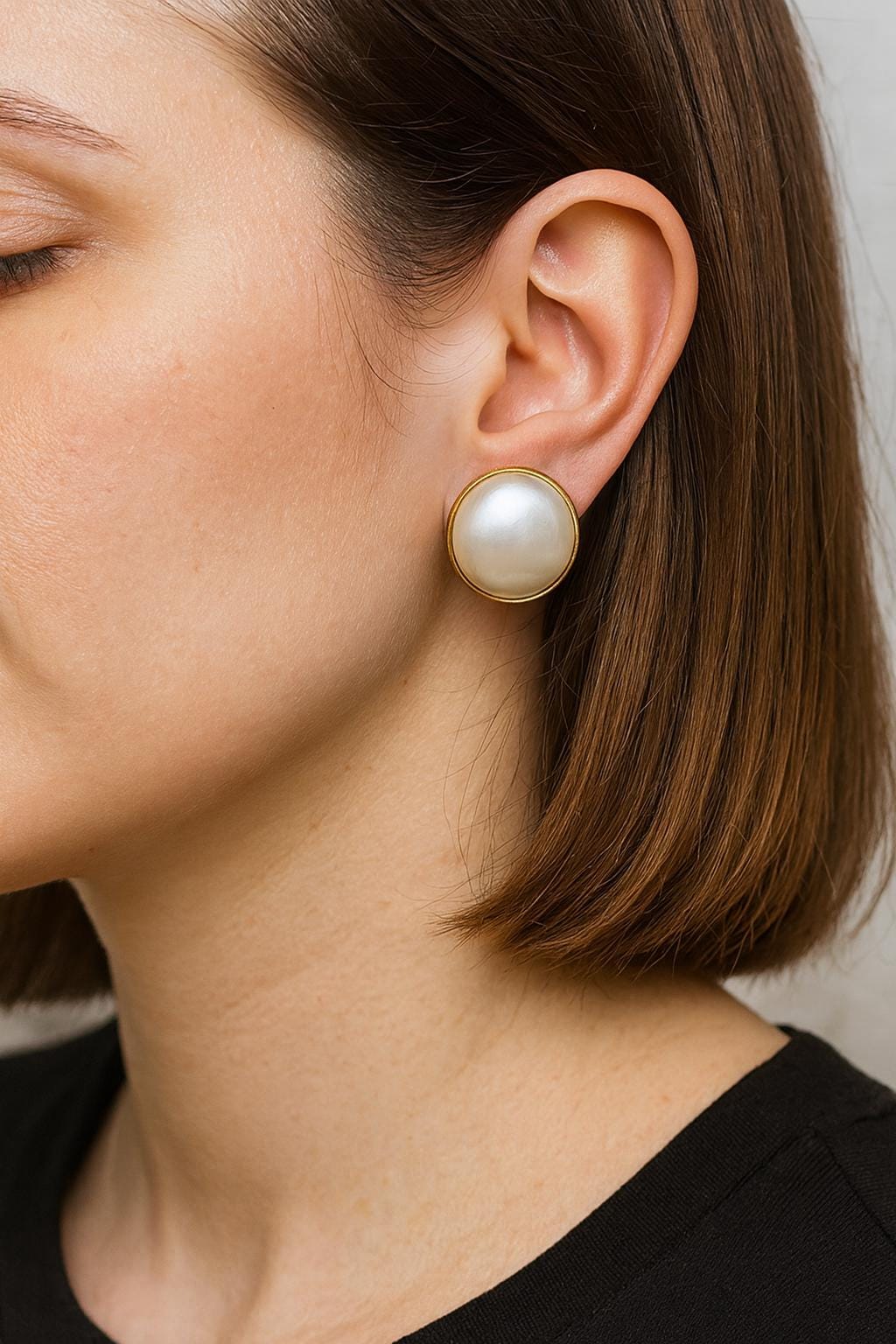Clip On Earring Findings DIY Jewelry, Gold Filled Alternative Adjustable Screw Back, Flat Pad Clips (Non-Pierced, Pair)