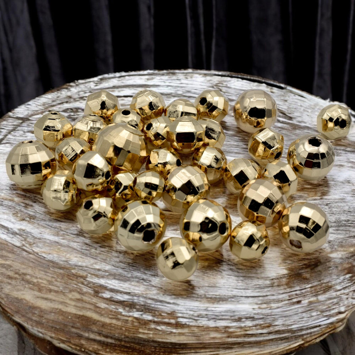 18k Gold Filled Alternative Beads Square Cut, Multi-Size 4-12mm (Electroplated Base, Tarnish Resistant, Jewelry Components)