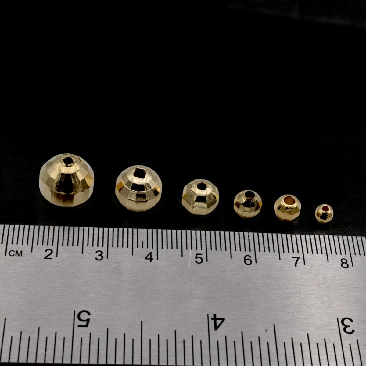 18k Gold Filled Alternative Beads Square Cut, Multi-Size 4-12mm (Electroplated Base, Tarnish Resistant, Jewelry Components)