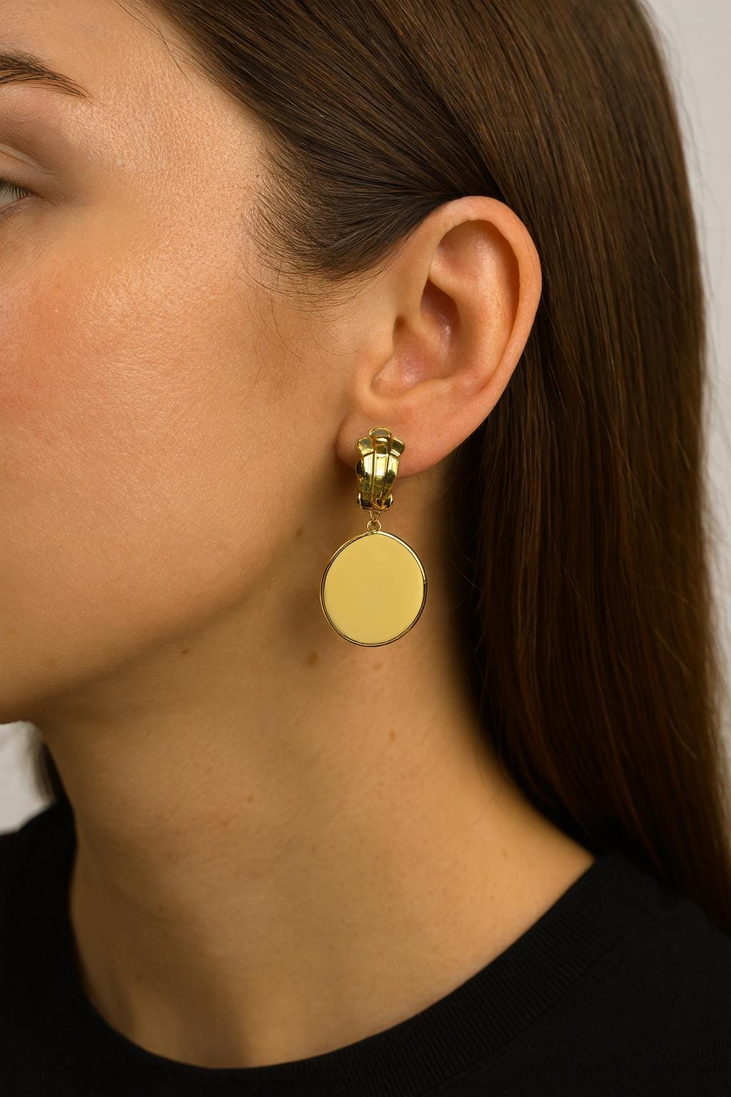 Clip On Earring Findings DIY Jewelry, Gold Filled Alternative Adjustable Screw Back, Flat Pad Clips (Non-Pierced, Pair)