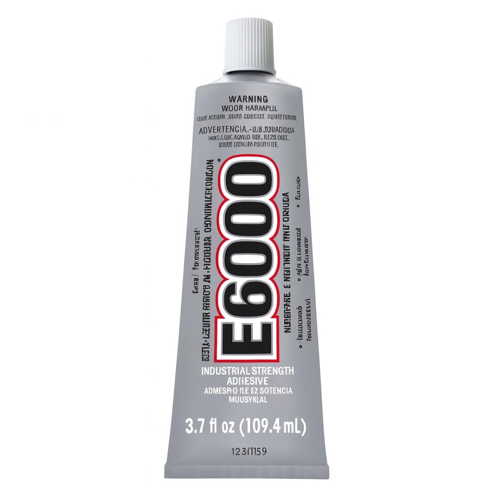 E6000 Craft Adhesive Industrial Strength, Clear Formula (3.7oz, Flexible Hold, Waterproof, Made In USA)