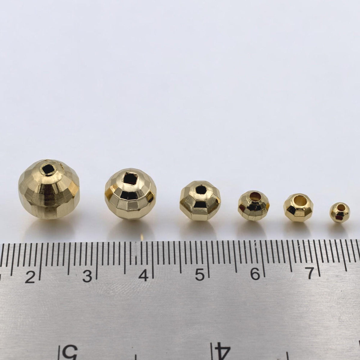 18k Gold Filled Alternative Beads Square Cut, Multi-Size 4-12mm (Electroplated Base, Tarnish Resistant, Jewelry Components)