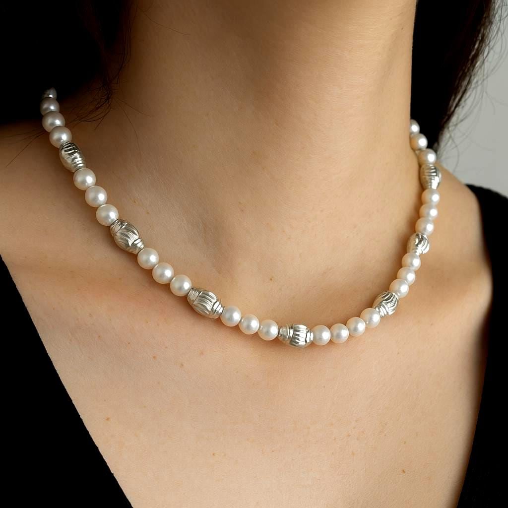 Spacer Beads Carved - Sterling Silver Barrel Spacers - Textured Design, Durable Metal, DIY Jewelry Accents