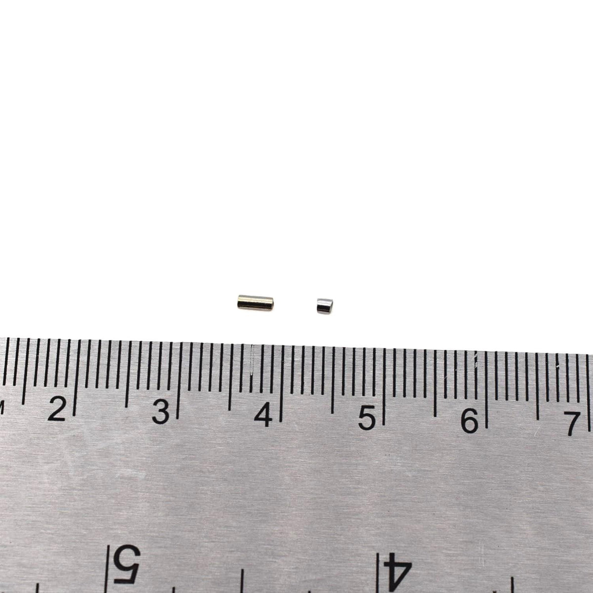 Crimp Bead Tubes Jewelry Findings, Sterling Silver Small Wire Ends (3.5x1.5mm & 1.8x1.5mm, Secure Fasteners, 100 Pieces)