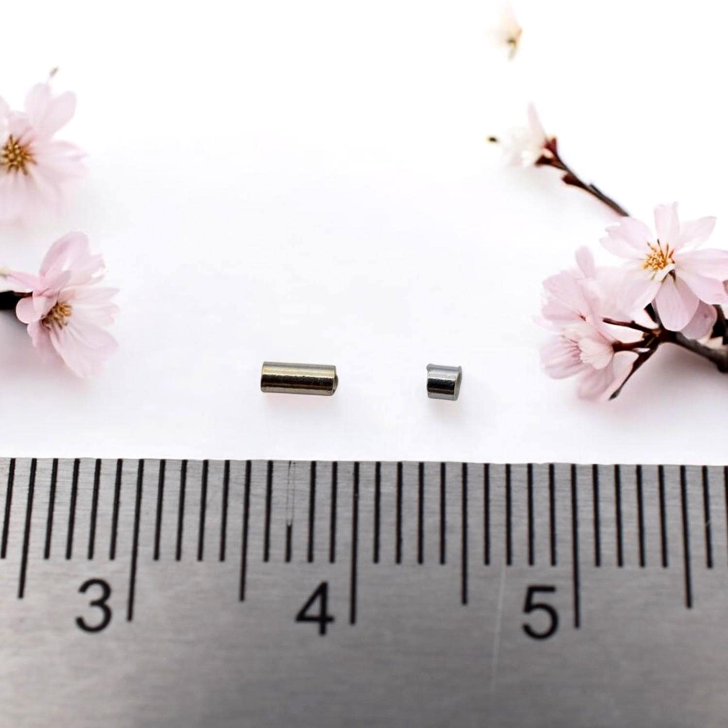 Crimp Bead Tubes Jewelry Findings, Sterling Silver Small Wire Ends (3.5x1.5mm & 1.8x1.5mm, Secure Fasteners, 100 Pieces)