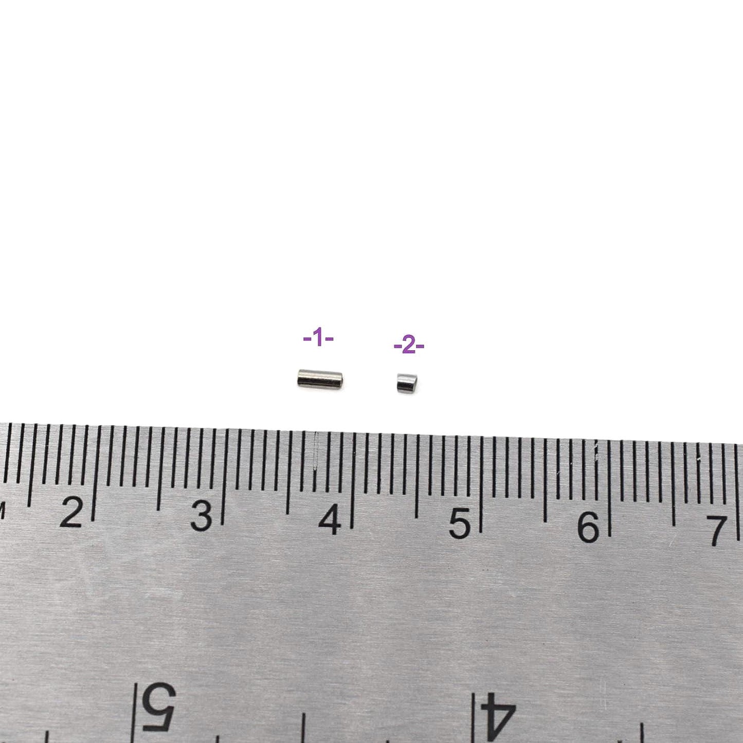 Crimp Bead Tubes Jewelry Findings, Sterling Silver Small Wire Ends (3.5x1.5mm & 1.8x1.5mm, Secure Fasteners, 100 Pieces)