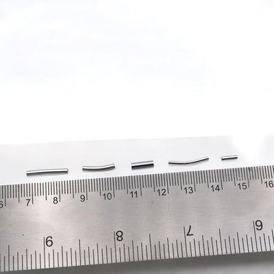 925 Sterling Silver Tube Spacer Beads   Curved & Straight Pipe Beads | Jewelry Making Supplies for Necklaces, Bracelets |...