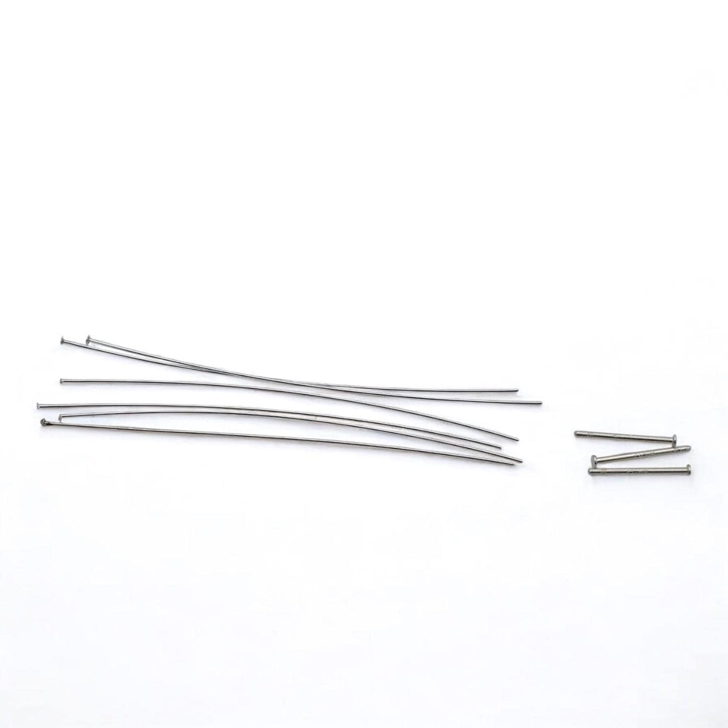Earring Posts Silver - Sterling Head Pins Set - Flat Wire Findings, Smooth Ends, Durable Materials, DIY Jewelry Making