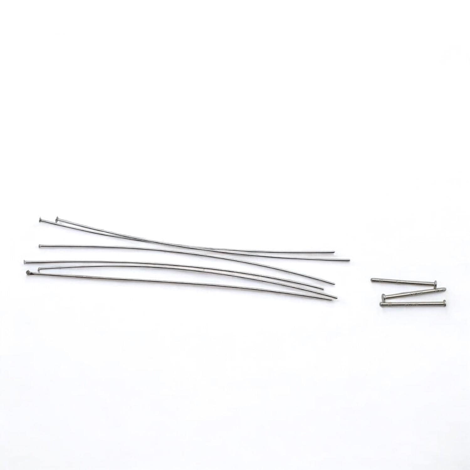 Earring Posts Silver - Sterling Head Pins Set - Flat Wire Findings, Smooth Ends, Durable Materials, DIY Jewelry Making