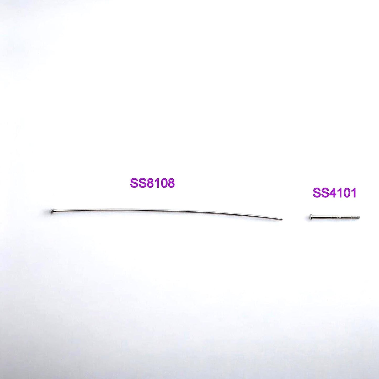 Earring Posts Silver - Sterling Head Pins Set - Flat Wire Findings, Smooth Ends, Durable Materials, DIY Jewelry Making