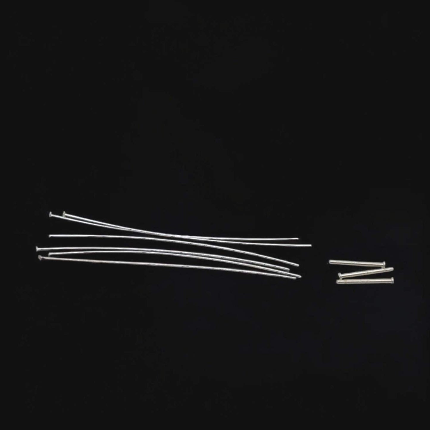 Earring Posts Silver - Sterling Head Pins Set - Flat Wire Findings, Smooth Ends, Durable Materials, DIY Jewelry Making