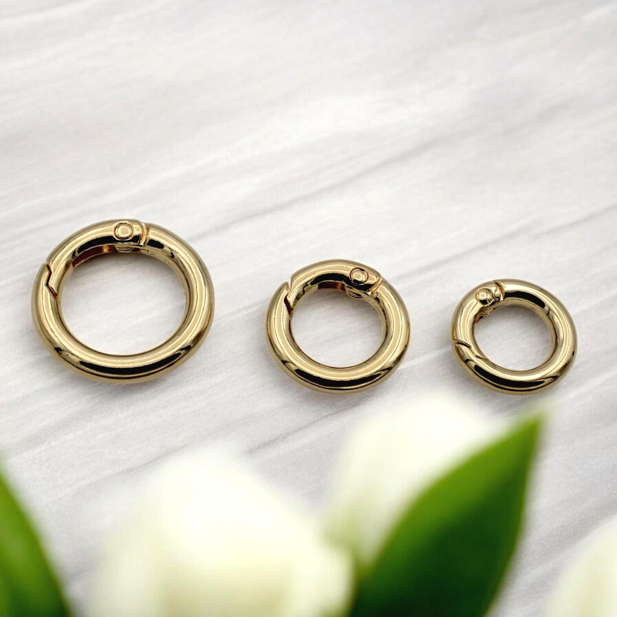 swivel round spring clasp closed