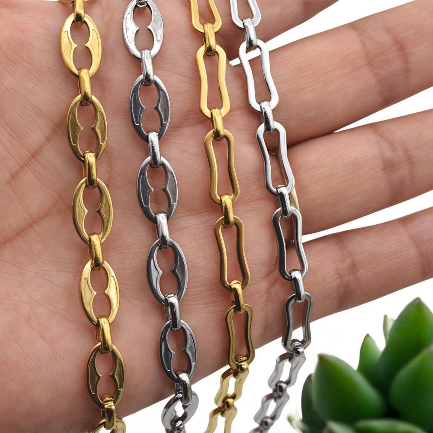 Jewelry supply chain cut to size for custom anklets, chokers, and accessories