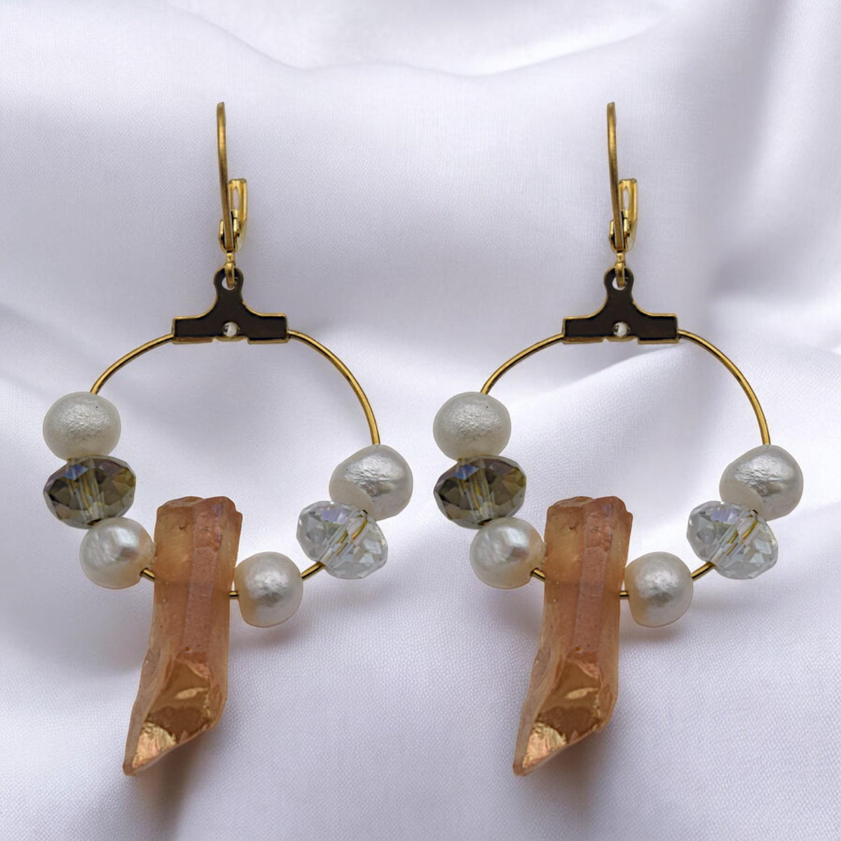 Gold Plated Clip On Wire Hoop Rings: Sleek Finish - Durable Stainless Steel, Jewelry Making, DIY Decoration Hoops