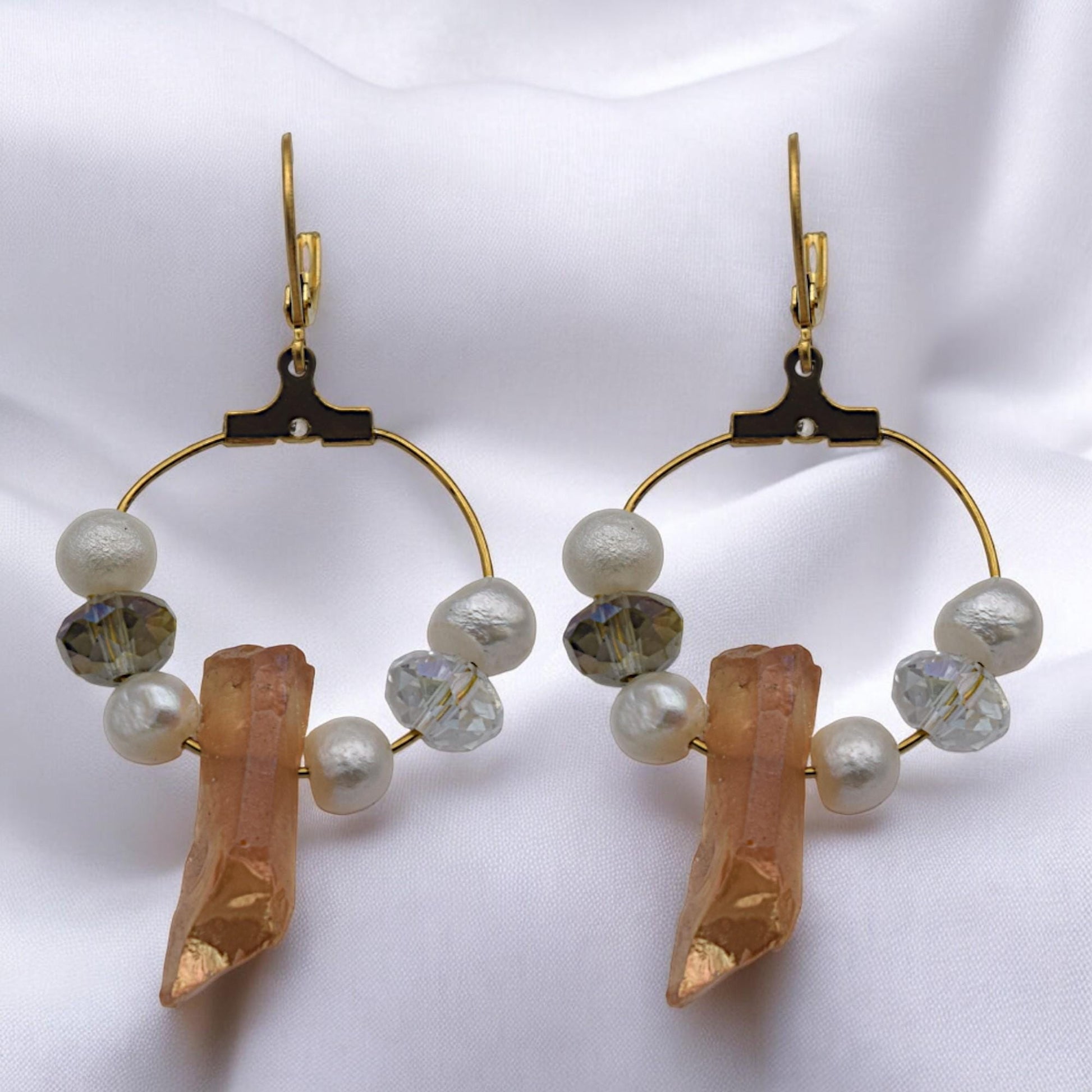 Gold Plated Clip On Wire Hoop Rings: Sleek Finish - Durable Stainless Steel, Jewelry Making, DIY Decoration Hoops