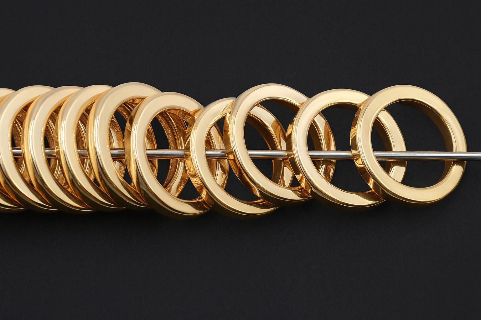 Closed Jump Rings Durable Gold Finish: Square Wire Findings, 8mm-12mm Sizes | Base, Tarnish Resistant | Jewelry Repair